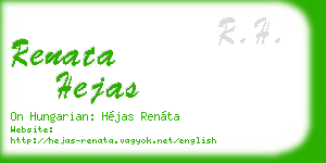 renata hejas business card