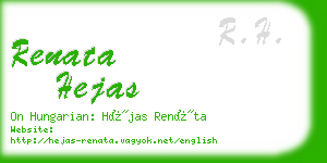 renata hejas business card